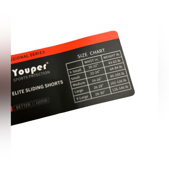 YOUPER Elite Youth boys sliding shorts size small NWT - Picture 2 of 4